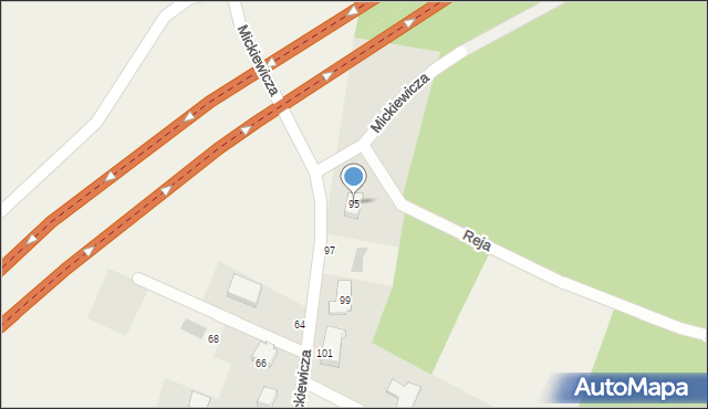 Chwaszczyno, Mickiewicza Adama, 95, mapa Chwaszczyno