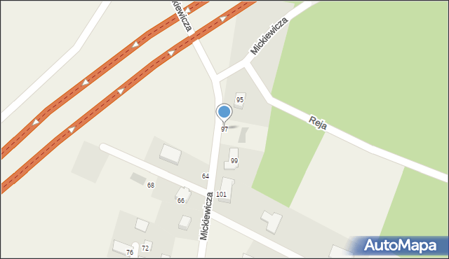 Chwaszczyno, Mickiewicza Adama, 97, mapa Chwaszczyno