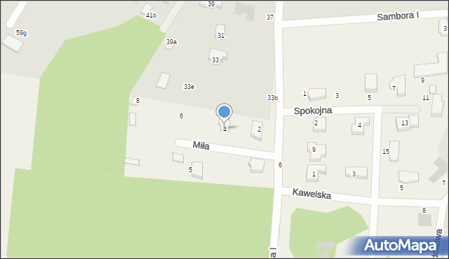 Chwaszczyno, Miła, 4, mapa Chwaszczyno