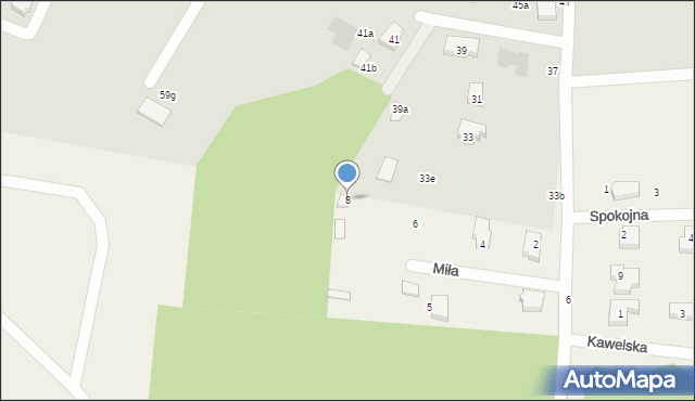 Chwaszczyno, Miła, 8, mapa Chwaszczyno