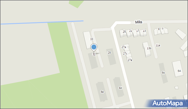 Ciechanów, Miła, 31, mapa Ciechanów