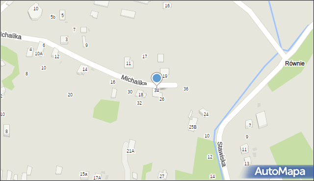 Ciężkowice, Michalika Jacka, ks., 34, mapa Ciężkowice