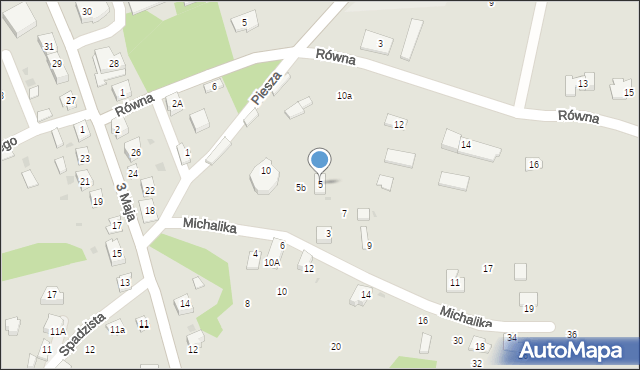 Ciężkowice, Michalika Jacka, ks., 5, mapa Ciężkowice
