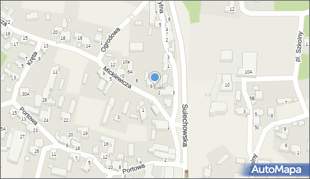 Cigacice, Mickiewicza Adama, 4, mapa Cigacice