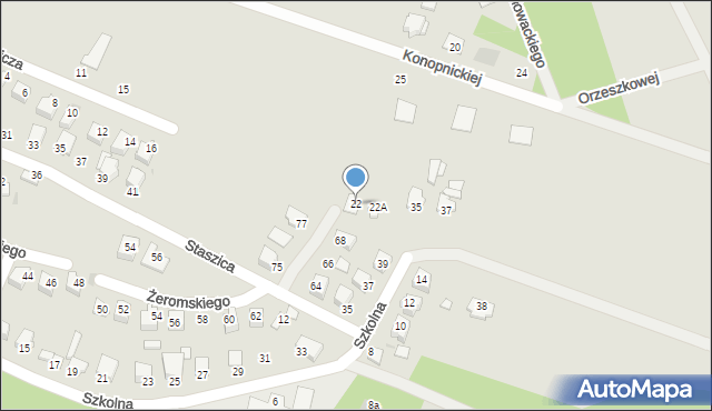 Ćmielów, Mickiewicza Adama, 22, mapa Ćmielów