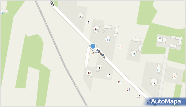 Cyganka, Mińska, 6, mapa Cyganka