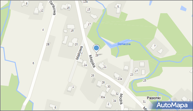 Czaniec, Miejska, 19, mapa Czaniec