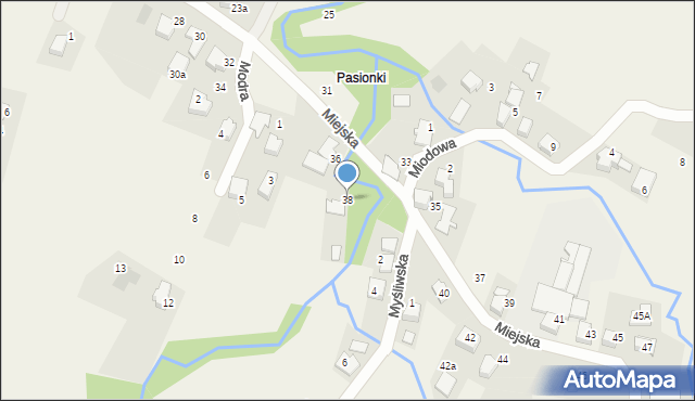 Czaniec, Miejska, 38, mapa Czaniec