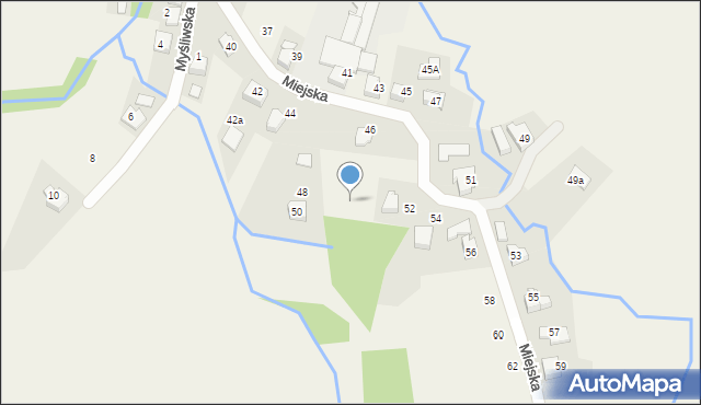 Czaniec, Miejska, 52a, mapa Czaniec