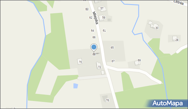 Czaniec, Miejska, 68, mapa Czaniec