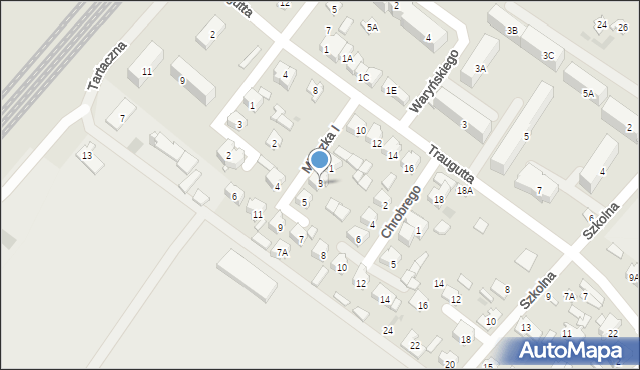 Czarna Białostocka, Mieszka I, 3, mapa Czarna Białostocka