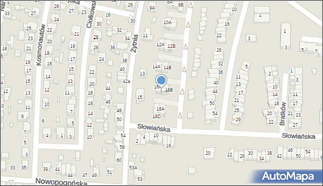 Czeladź, Mieczyków, 16D, mapa Czeladź