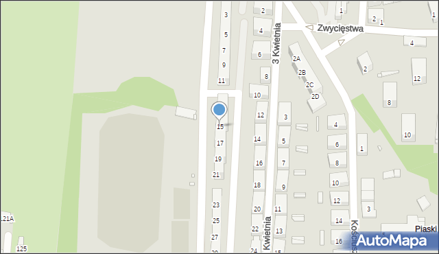 Czeladź, Mickiewicza Adama, 15, mapa Czeladź