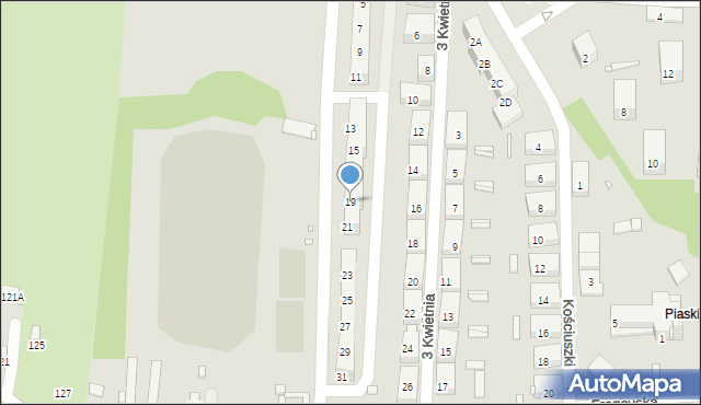 Czeladź, Mickiewicza Adama, 19, mapa Czeladź