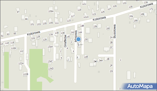Częstochowa, Miniowa, 3, mapa Częstochowy