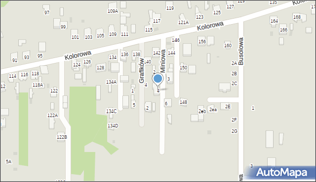 Częstochowa, Miniowa, 4, mapa Częstochowy