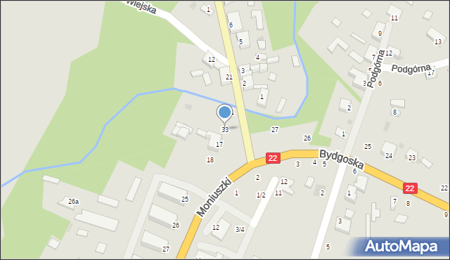 Człopa, Mickiewicza Adama, 33, mapa Człopa