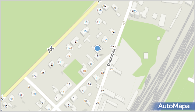 Dąbrowa Górnicza, Mizerkiewicza Jana, 6, mapa Dąbrowa Górnicza