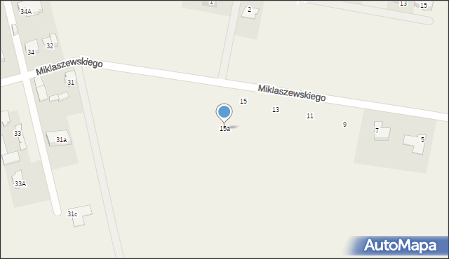 Dawidy Bankowe, Miklaszewskiego, 15a, mapa Dawidy Bankowe