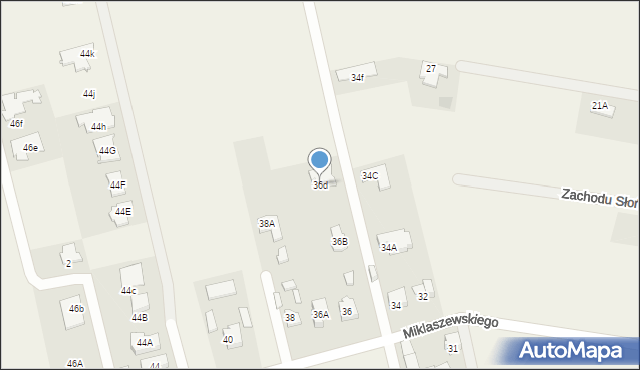 Dawidy Bankowe, Miklaszewskiego, 36d, mapa Dawidy Bankowe