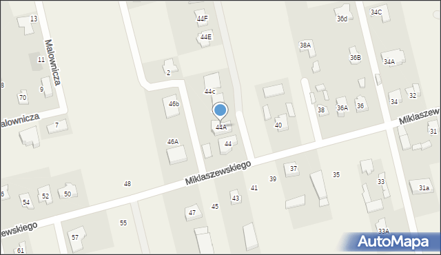 Dawidy Bankowe, Miklaszewskiego, 44A, mapa Dawidy Bankowe