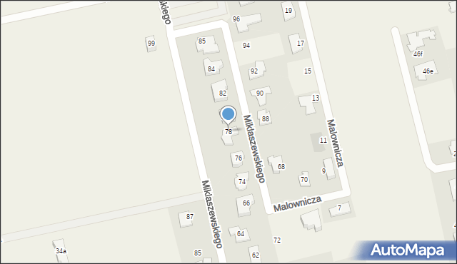 Dawidy Bankowe, Miklaszewskiego, 78, mapa Dawidy Bankowe