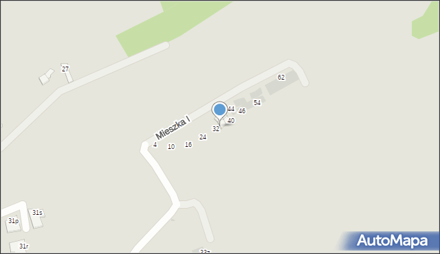 Dębica, Mieszka I, 38, mapa Dębicy