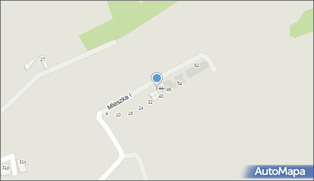 Dębica, Mieszka I, 42, mapa Dębicy