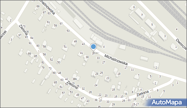 Dęblin, Michalinowska, 37, mapa Dęblin