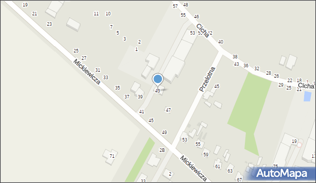 Dęblin, Mickiewicza Adama, 43, mapa Dęblin