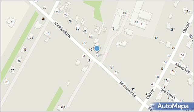 Dęblin, Mickiewicza Adama, 73, mapa Dęblin