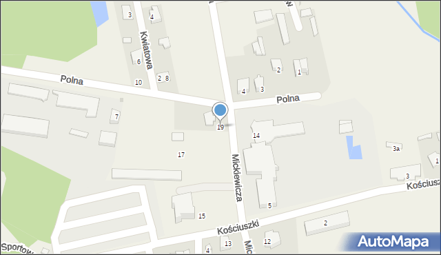 Długosiodło, Mickiewicza Adama, 19, mapa Długosiodło