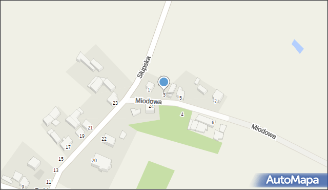 Dobieszewo, Miodowa, 3, mapa Dobieszewo