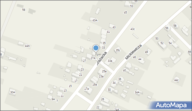 Dobieszowice, Mickiewicza Adama, 29, mapa Dobieszowice