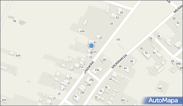Dobieszowice, Mickiewicza Adama, 35, mapa Dobieszowice