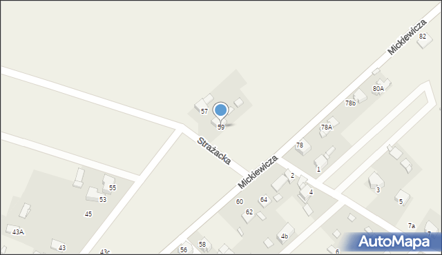 Dobieszowice, Mickiewicza Adama, 59, mapa Dobieszowice