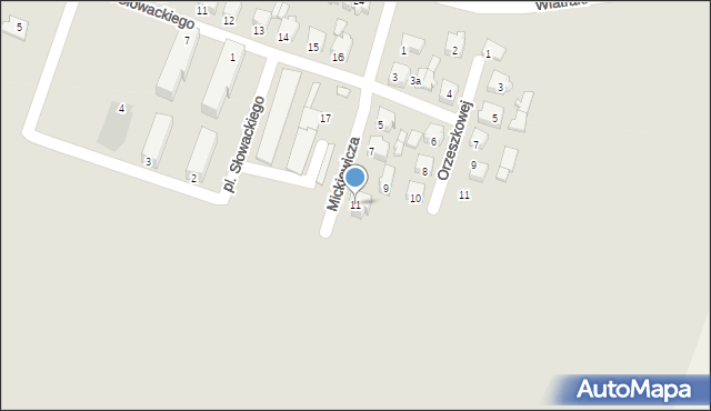 Dobra, Mickiewicza Adama, 11, mapa Dobra