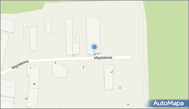 Dobra, Migdałowa, 19, mapa Dobra