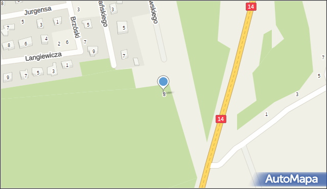 Dobra-Nowiny, Mierosławskiego Ludwika, gen., 8, mapa Dobra-Nowiny