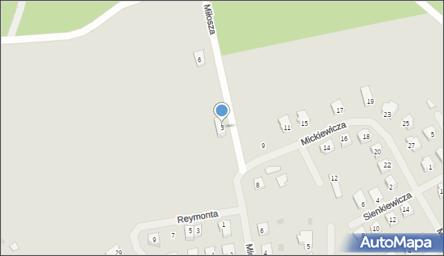 Dobre Miasto, Miłosza Czesława, 3, mapa Dobre Miasto