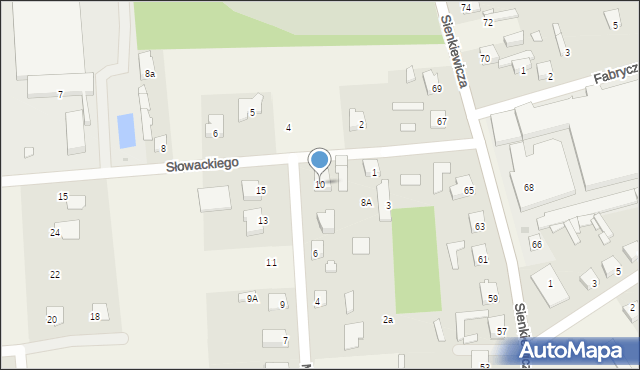 Dobroń, Mickiewicza Adama, 10, mapa Dobroń