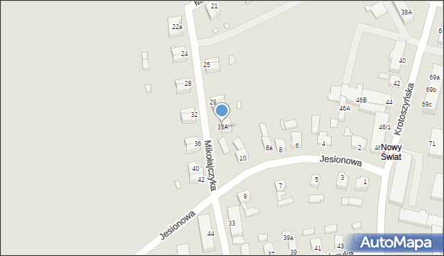 Dobrzyca, Mikołajczyka Stanisława, 33A, mapa Dobrzyca