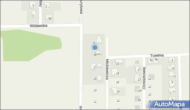 Dobrzykowice, Mickiewicza Adama, 19, mapa Dobrzykowice