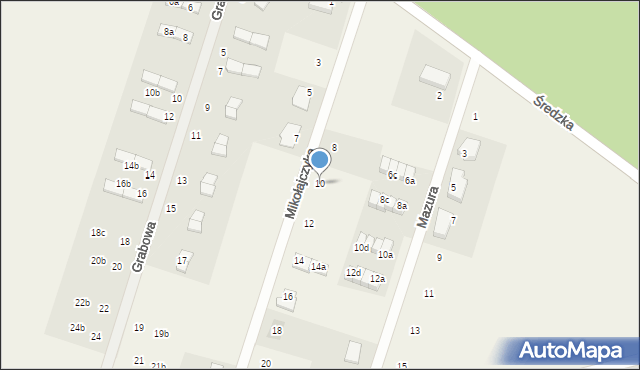 Dominowo, Mikołajczyka Stanisława, 10, mapa Dominowo