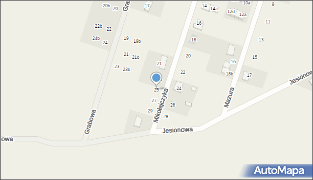 Dominowo, Mikołajczyka Stanisława, 25, mapa Dominowo