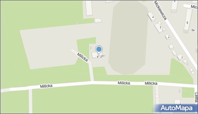Drezdenko, Milicka, 4, mapa Drezdenko
