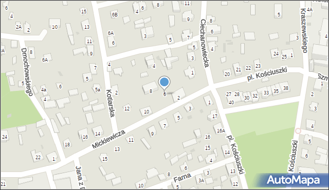 Drohiczyn, Mickiewicza Adama, 6, mapa Drohiczyn