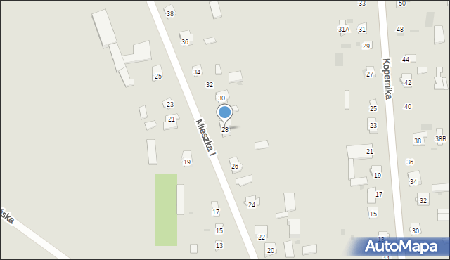 Drohiczyn, Mieszka I, 28, mapa Drohiczyn