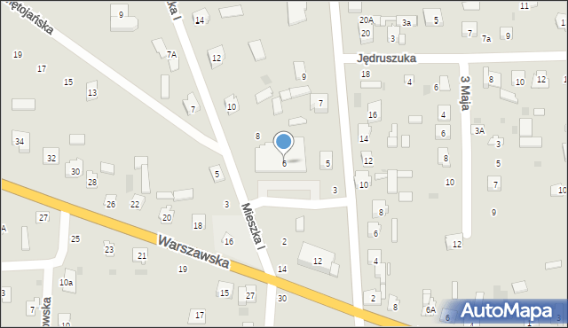 Drohiczyn, Mieszka I, 6, mapa Drohiczyn