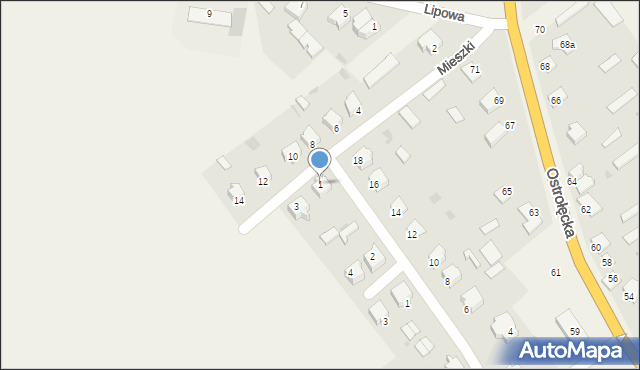 Dylewo, Mieszki, ks., 1, mapa Dylewo